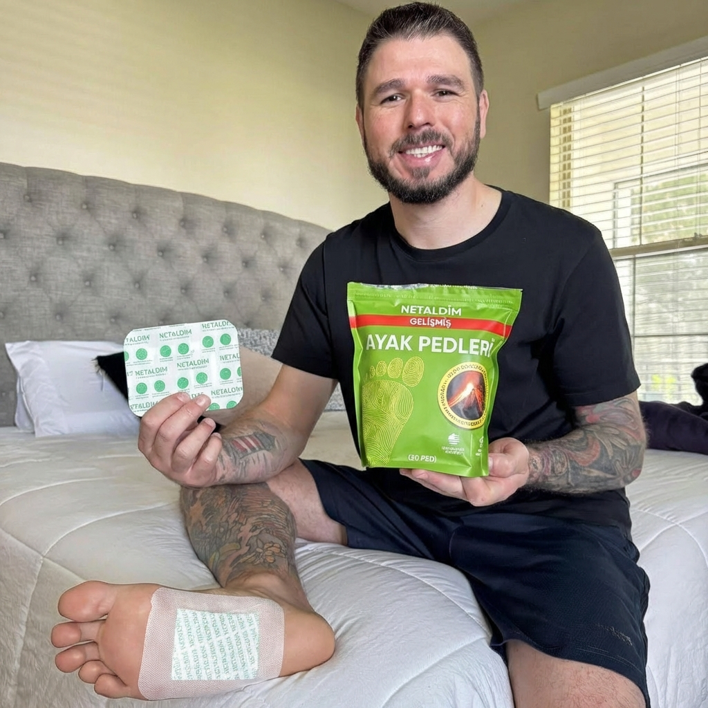 8 Saat Etkili Arındırıcı ve Rahatlatıcı Ayak Detoks Bandı