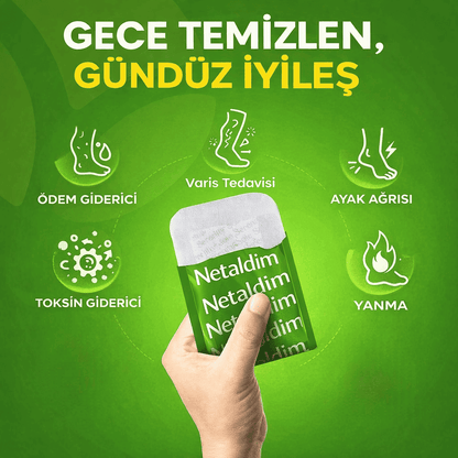 8 Saat Etkili Arındırıcı ve Rahatlatıcı Ayak Detoks Bandı