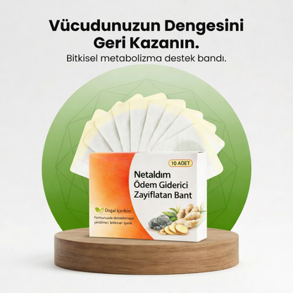 Doğal İçerikli Bölgesel İncelme ve Ödem Attırıcı Zayıflama Bandı