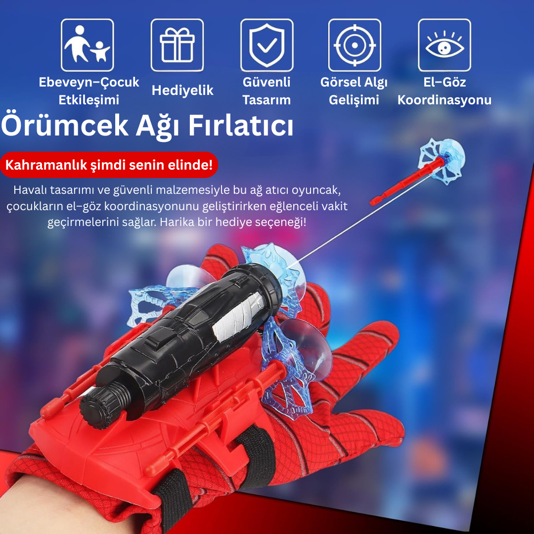 Örümcek Adam Süper Ağ Atıcı Bileklik