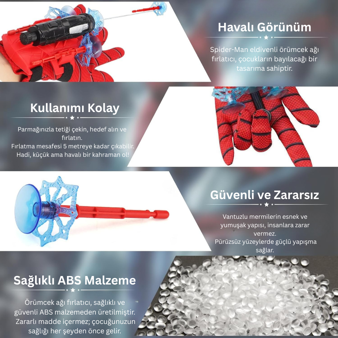 Örümcek Adam Süper Ağ Atıcı Bileklik