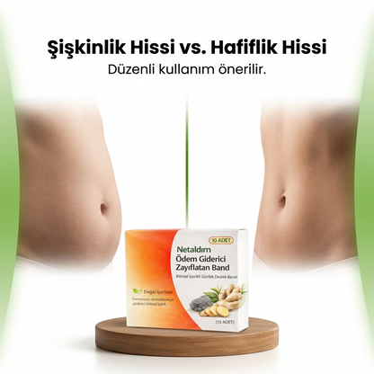 Doğal İçerikli Bölgesel İncelme ve Ödem Attırıcı Zayıflama Bandı