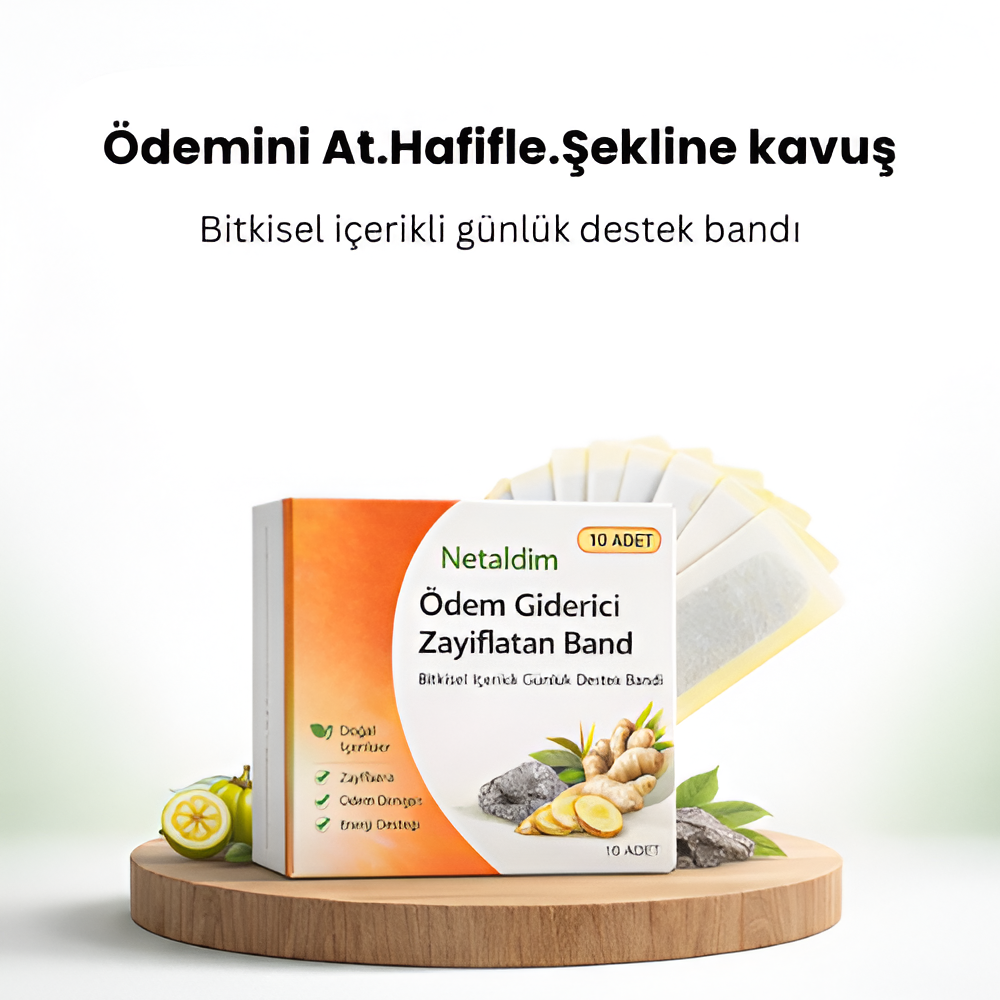 Doğal İçerikli Bölgesel İncelme ve Ödem Attırıcı Zayıflama Bandı